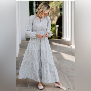 RARE Loverly Grey x Anthropologie: The Somerset Maxi Dress: Long-Sleeve Edition